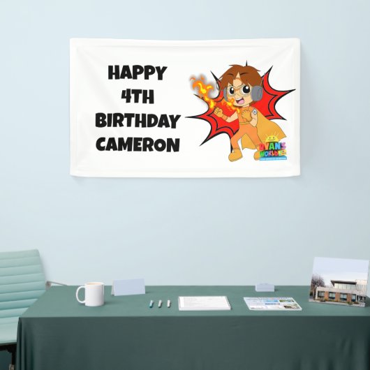 Banderoles Ryan's World Birthday (Salon professionnel)