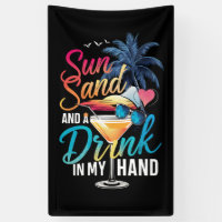 Sable de soleil et un verre dans ma croisière sur 