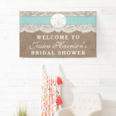 Banderoles Sable Dollar Beach Fête des mariées - Turquoise (En situation)