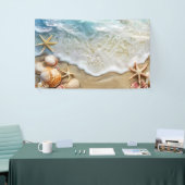 Banderoles Sable et mer (Salon professionnel)