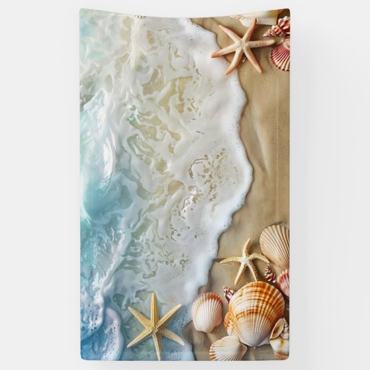 Banderoles Sable et mer (Vertical)