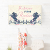 Banderoles Saddup First Rodeo Cowboy fête d'anniversaire (En situation)