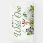 Banderoles Safari Animaux Anniversaire (Vertical)