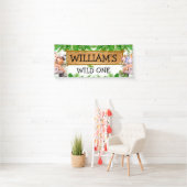 Banderoles Safari Animaux sauvages un anniversaire (En situation)