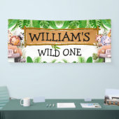 Banderoles Safari Animaux sauvages un anniversaire (Salon professionnel)