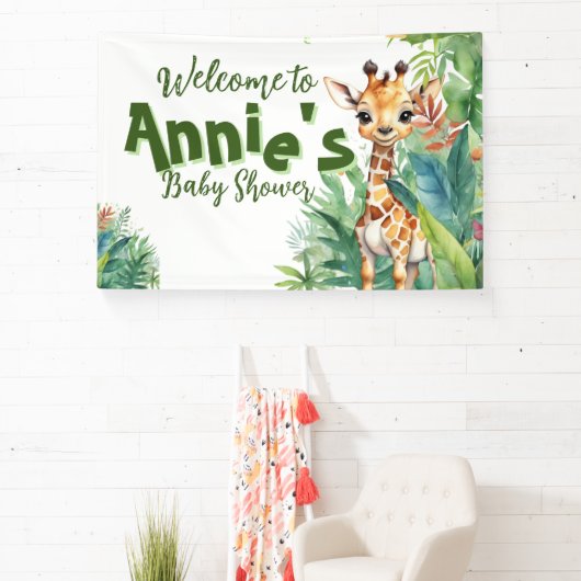 Banderoles Safari fleur sauvage : Baby shower inspiré par la (Insitu)