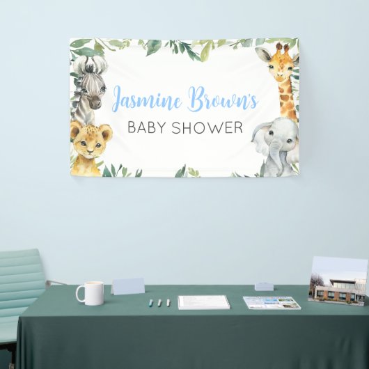 Banderoles Safari / Les animaux de la jungle toile de fond, b (Salon professionnel)