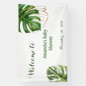 Banderoles Safari Simple Tropical Wild Un Baby shower (Verticale)