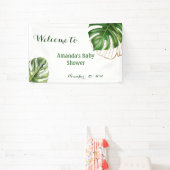 Banderoles Safari Simple Tropical Wild Un Baby shower (Insitu)