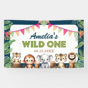 Banderoles Safari Wild One 1er anniversaire