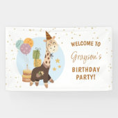 Banderoles Safari Wild One Boy Bienvenue (Horizontal)