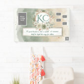 Banderoles Sage Green Teacher Appreciation Photo Banner (En situation)