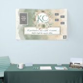Banderoles Sage Green Teacher Appreciation Photo Banner (Salon professionnel)