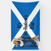 Banderoles Saint André l'Apôtre et le drapeau de l'Ecosse (Vertical)