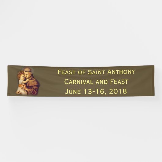 Banderoles Saint Antoine de Padoue Bébé Jésus (Horizontal)