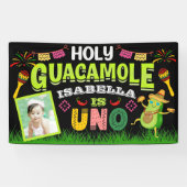 Banderoles Saint Guacamole Fiesta avocado Anniversaire Uno, P (Horizontal)