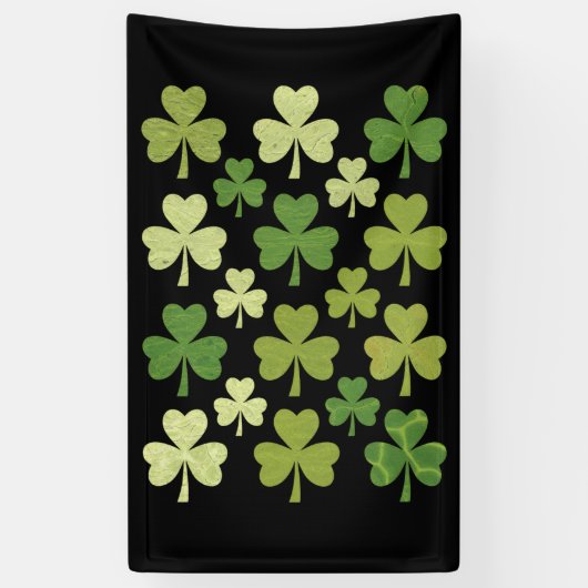 Banderoles Saint Patrick's Day Heart Lucky Clover Shamrock (Vertical)