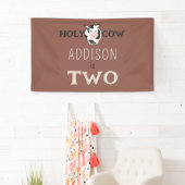 Banderoles Saint Vache 2e anniversaire de la ferme Animal Par (En situation)