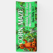 Banderoles Saison automnale Maze de Corn Ferme Symbole d'amus (Vertical)