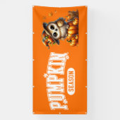 Banderoles Saison citrouille à l'extérieur (Verticale)