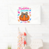 Banderoles Saison citrouille Leopard Bow Design - mignon auto (En situation)