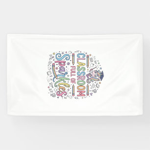 Banderoles Salle de classe licorne pleine de paillettes Merch