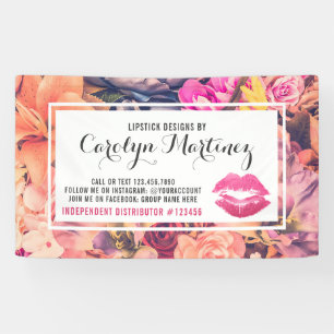 Banderoles Salon commercial/partie de baiser de lèvres de