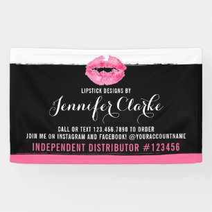 Banderoles Salon commercial/partie de baiser de lèvres de