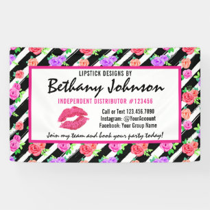 Banderoles Salon commercial/partie de baiser de rose de