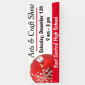 Banderoles Salon d'artisanat de Noël personnalisé (Vertical)