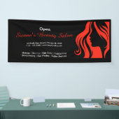 Banderoles Salon de beauté (brique feu) (Salon professionnel)