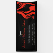 Banderoles Salon de beauté (brique feu) (Vertical)