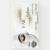 Banderoles salon de beauté coupe de cheveux ciseaux coiffeur  (Vertical)