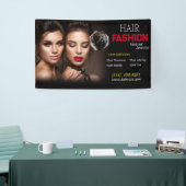 Banderoles salon de beauté coupe de cheveux ciseaux coiffeur  (Salon professionnel)