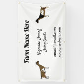 Banderoles Salon de chèvre laitière nigérian (Vertical)