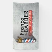 Banderoles Salon de coiffure Barber King Crown Barber Pole Ha (Verticale)