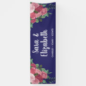 Banderoles Salon de l'artisanat Booth Floral Roses (Vertical)