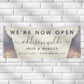 Banderoles Salon de Parties scintillant Iridescente Purple Go