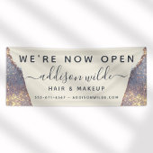 Banderoles Salon de Parties scintillant Iridescente Purple Go