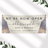 Banderoles Salon de Parties scintillant Iridescente Purple Go