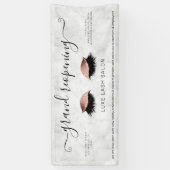 Banderoles Salon d'or Rose réouverture Sécurité du vif (Vertical)