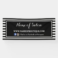 Salon tendance Black White Stripes Coiffure et bea