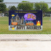 Banderoles Salut Boo ! Joyeux Halloween ! (En situation)