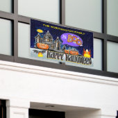 Banderoles Salut Boo ! Joyeux Halloween ! (Bâtiment extérieur)