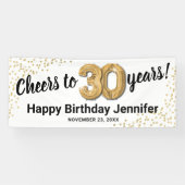 Banderoles Salutations à 30 ans Anniversaire (Horizontal)