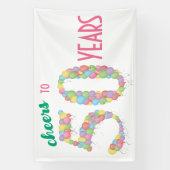 Banderoles Salutations à 50 Ans 50ème Anniversaire (Verticale)