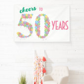Banderoles Salutations à 50 Ans 50ème Anniversaire (Insitu)