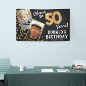 Banderoles Salutations à 50 ans Gold Balloon 2 photo Annivers (Salon professionnel)