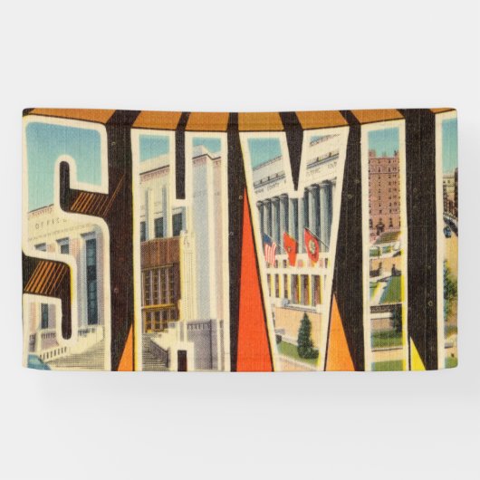 Banderoles Salutations De Nashville Tennessee (Horizontal)