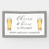 Banderoles Salutations et bières 50e anniversaire (Horizontal)